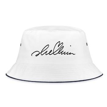 She Loves him - Bucket Hat - white/navy - Front