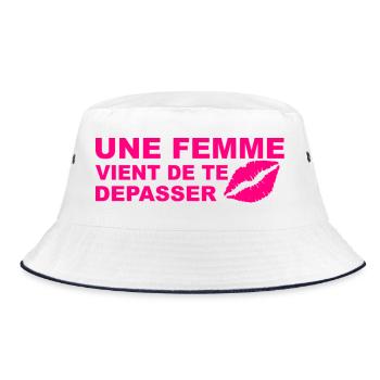 Depasser  - Bob - blanc/marine - Devant