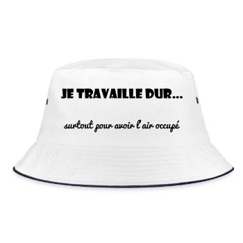CITATION. MESSAGE. HUMOUR. CITATIONS DRÔLES - Bob - blanc/marine - Devant