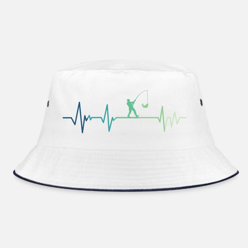 Fischerherzschlag-Angeln Bucket Hat