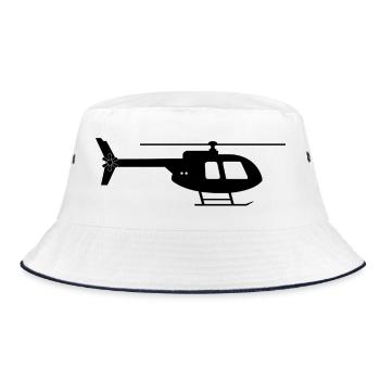 Helicopter - Bucket Hat - white/navy - Front