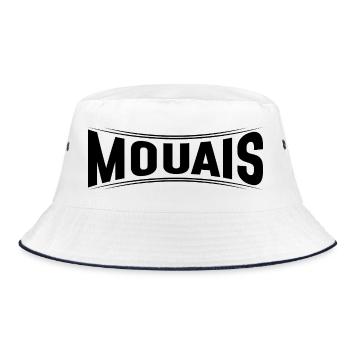 yes humor French skepticism express - Bucket Hat - white/navy - Front