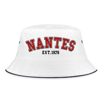 Nantes Est. 1976 - Bucket Hat - white/navy - Front