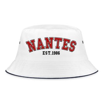 Nantes Est. 1986 - Bucket Hat - white/navy - Front