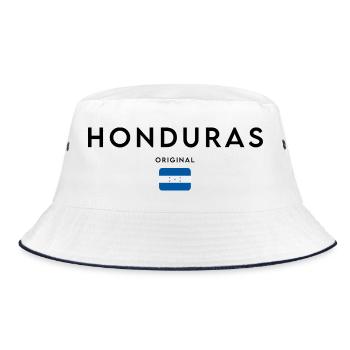 Drapeau du Honduras, design minimaliste élégant - Bob - blanc/marine - Devant