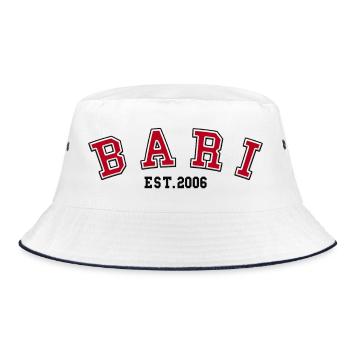 Bari Est 2006 - Bucket Hat - Weiß/Navy - Vorne