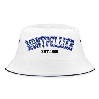 Montpellier Est. 1966 - Bucket Hat - white/navy - Front