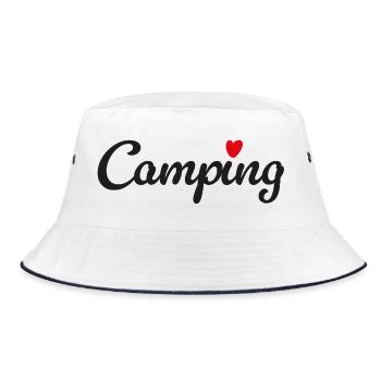 Camping-camping, Vie en Van Van Car Été Fan - Bob - blanc/marine - Devant