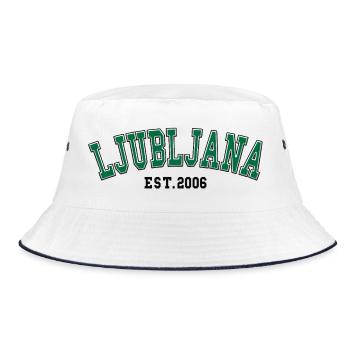 Ljubljana Est. 2006 - Bucket Hat - white/navy - Front
