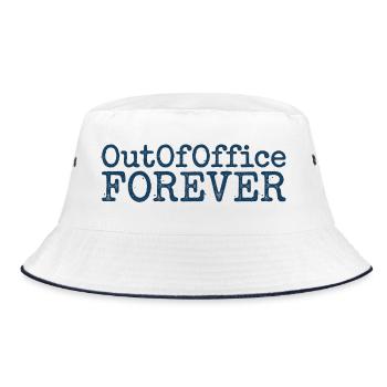 Out of Office - Bucket Hat - white/navy - Front