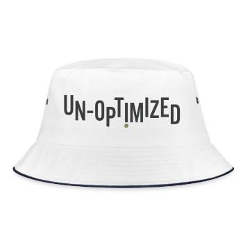 Unoptimized - Bucket Hat - white/navy - Front