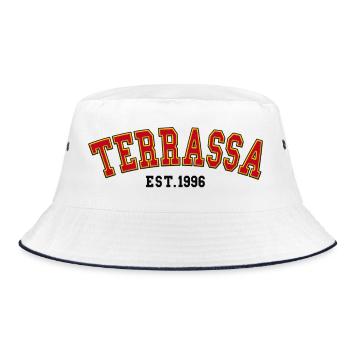 Terrassa gegründet 1996 - Bucket Hat - Weiß/Navy - Vorne