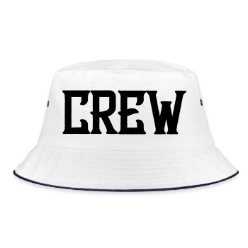 crew_schrift - Bucket Hat - white/navy - Front