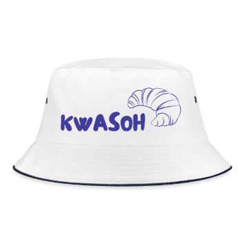 Logo du croissant KWASOH Imprimé - Bob - blanc/marine - Devant