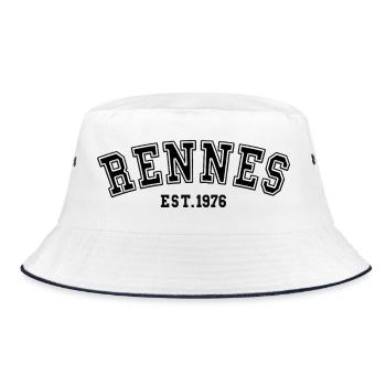 Rennes Est. 1976 - Bucket Hat - white/navy - Front