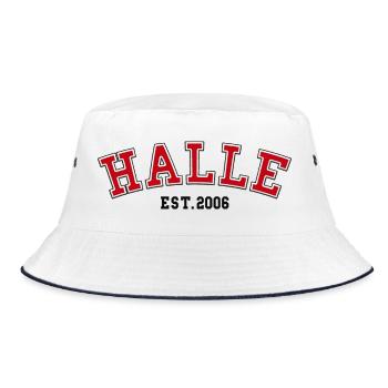 Halle Est. 2006 - Bucket Hat - white/navy - Front