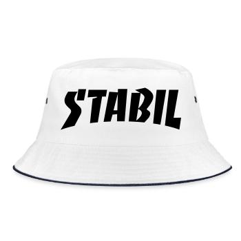STABIL - SKATE - Bucket Hat - Weiß/Navy - Vorne