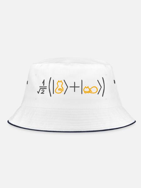 Keine Katzen wurden verletzt (für helle Hintergründe) - Bucket Hat - Weiß/Navy
