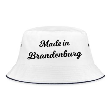 Brandenburg und Berlin - Bucket Hat - Weiß/Navy - Vorne