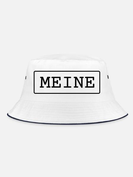 Meine Eigentum Besitz Geschenk - Bucket Hat - Weiß/Navy - Vorne