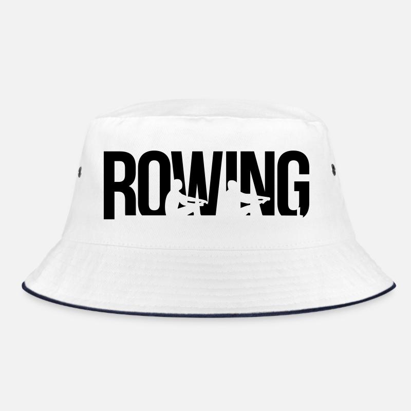 rowing Rudern - Bucket Hat - Weiß/Navy