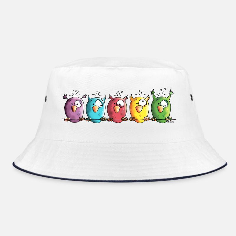 Funny Owls - Eule - Vogel Bucket Hat