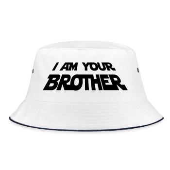 Your Brother – Funny Sci-Fi Design for Fans - Bucket Hat - white/navy - Front