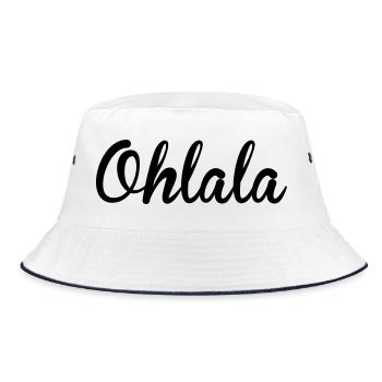 Ohlala / France / Paris / Mode / French / Luxe - Bob - blanc/marine - Devant