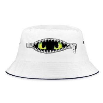 Monster inside me - Bucket Hat - white/navy - Front