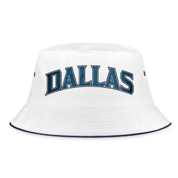 Dallas Arc Blue Vintage - Bucket Hat - white/navy - Front