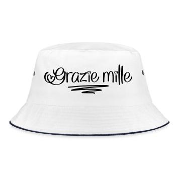 Thank you - Bucket Hat - white/navy - Front