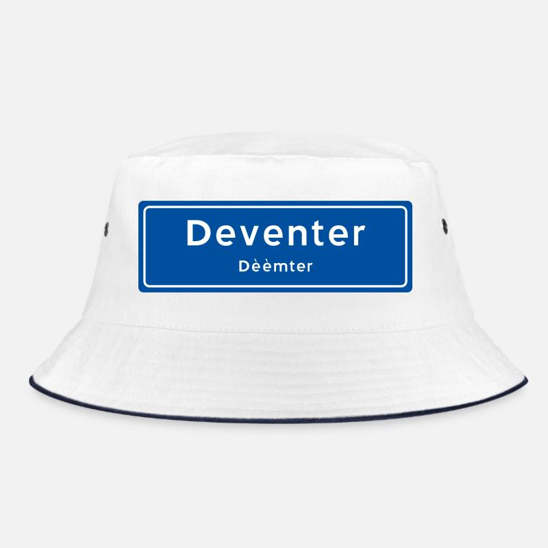 Panneau de nom de lieu Deventer - Bob - blanc/marine