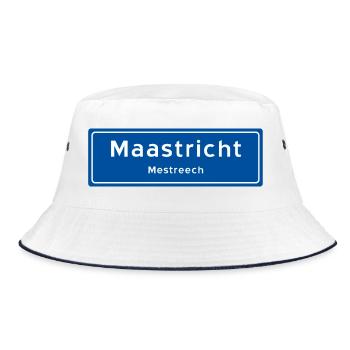 Panneau du nom de lieu de Maastricht - Bob - blanc/marine - Devant