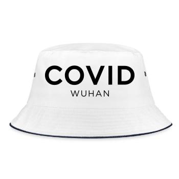Covid Wuhan - Bob - blanc/marine - Devant