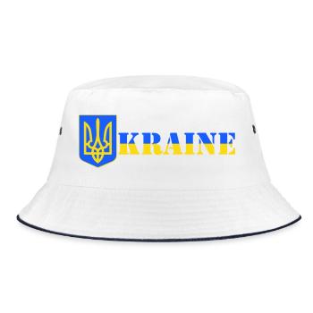 Ukraine - Bucket Hat - white/navy - Front