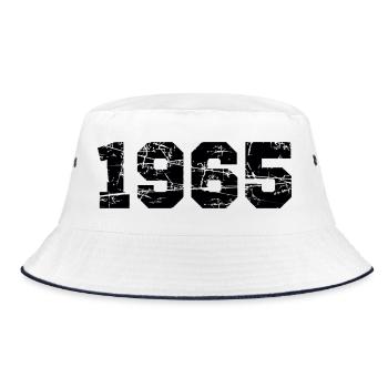 1965 - Bucket Hat - white/navy - Front