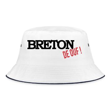 Breton de ouf - Bob - blanc/marine - Devant