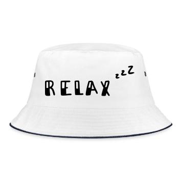 Relax - Bucket Hat - white/navy - Front