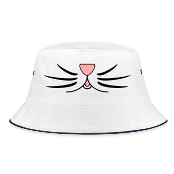HUMOR. QUOTATION. MESSAGE. RETIREMENT. ANNIVERSARY. - Bucket Hat - white/navy - Front