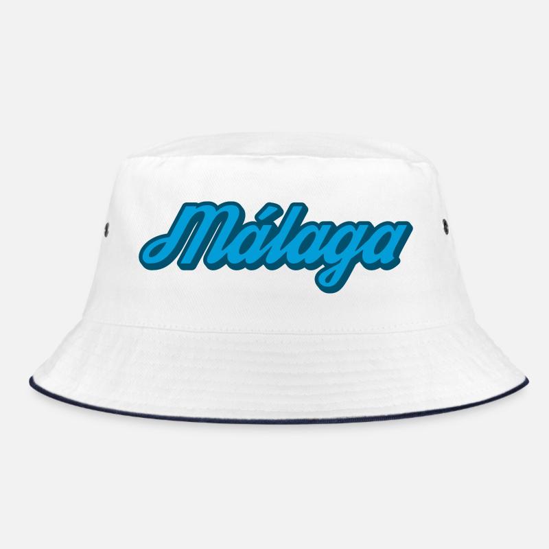 Málaga Küsten Script Blau Bucket Hat