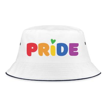 LGBTQ+ Pride Month - Bucket Hat - white/navy - Front