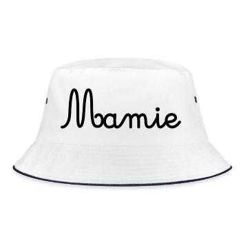 GRANNY. GRANDMA. MOTHER'S DAY. HAPPY BIRTHDAY - Bucket Hat - white/navy - Front