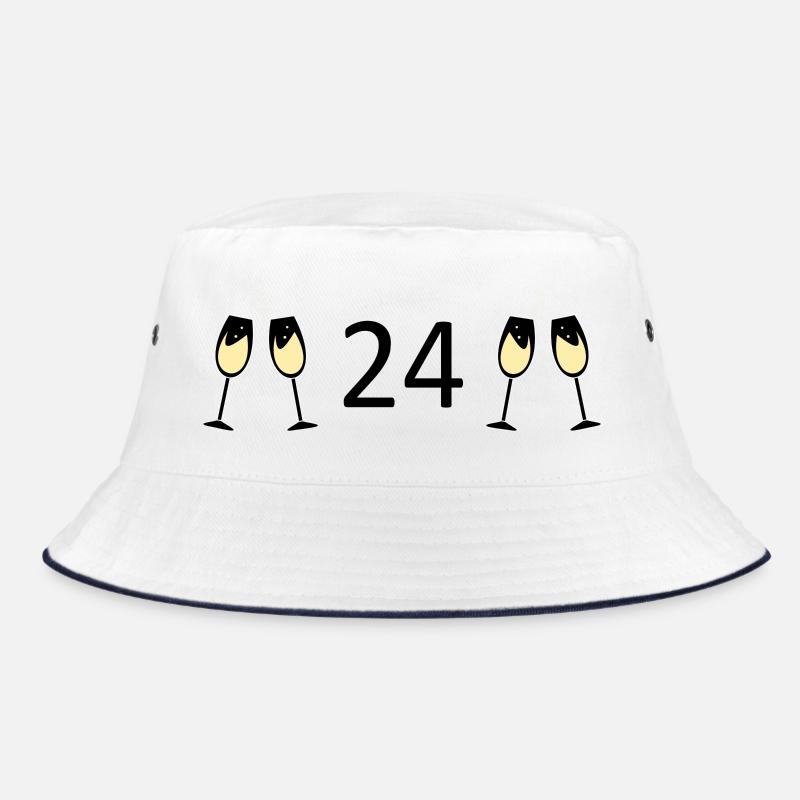 24e anniversaire 24 ans anniversaire 24 ans numéro 24 - Bob - blanc/marine