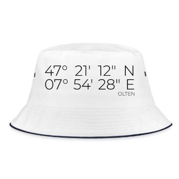 Coordinates Olten - Bucket Hat - white/navy - Front