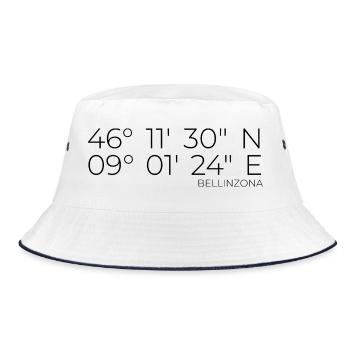 Coordinates Bellinzona - Bucket Hat - white/navy - Front