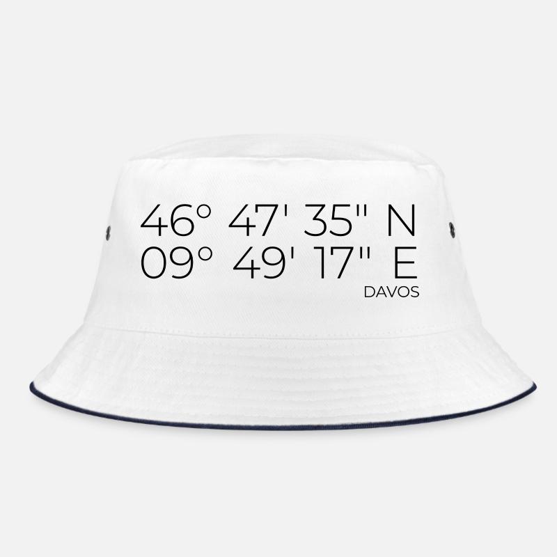 Coordinates Davos Graubünden Bucket Hat