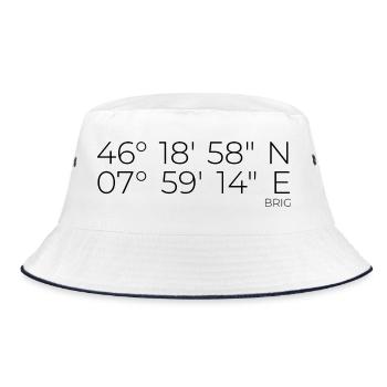 Coordinates Brig - Bucket Hat - white/navy - Front