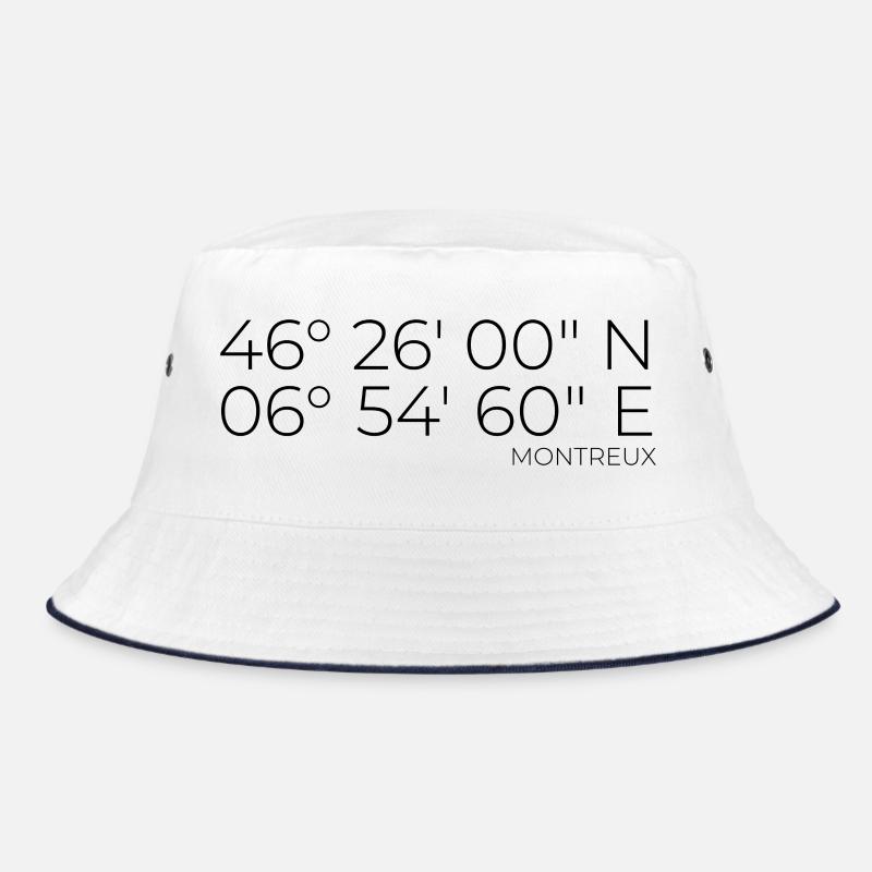 Coordinates Montreux, Switzerland Bucket Hat
