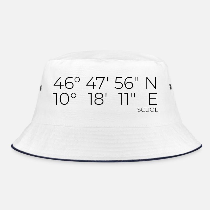 coordinates Scuol Graubünden, Switzerland Bucket Hat