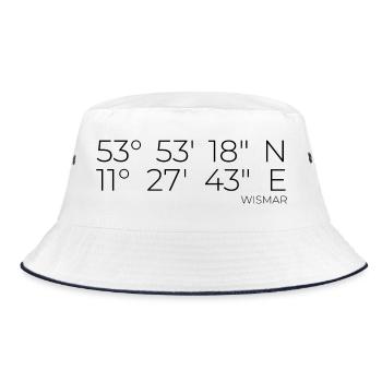 Coordinates Wismar - Bucket Hat - white/navy - Front